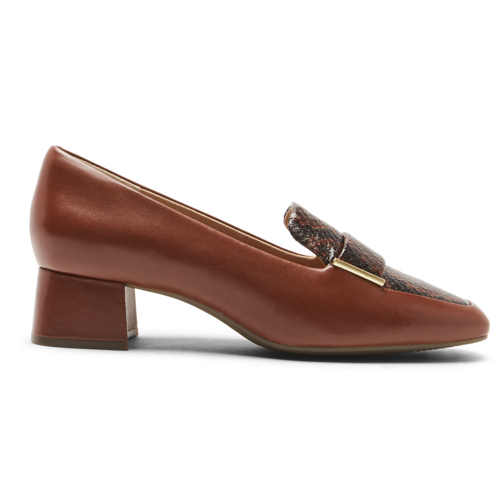 Rockport Singapore Womens Loafers - Total Motion Esma Brown - QE7690213